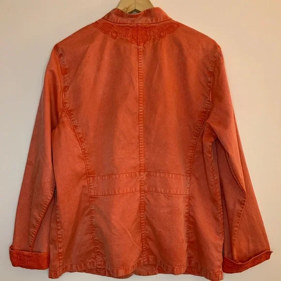 Chico’s Embellished cotton Jacket - Picture 5 of 8